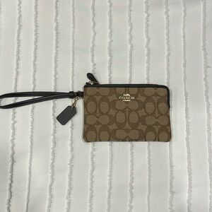 Coach Brown Wristlet